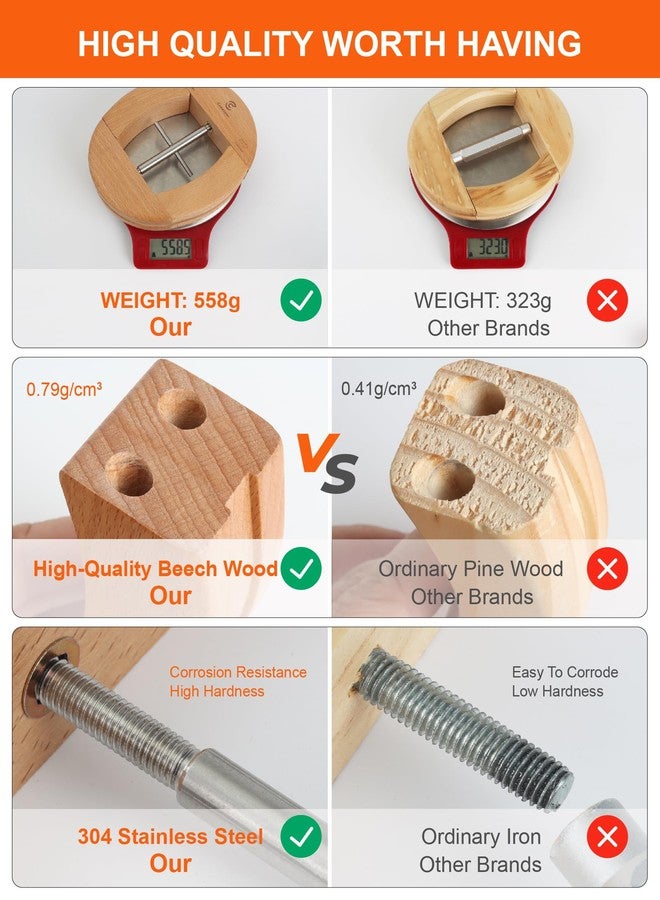 CANWUPON Hat Stretcher for Fitted Cowboy Hats Stretchers for Men - 4 Way Expander Extender Shaper Widener XL Large Size Enlarger (4 Way Wood) - Image 3